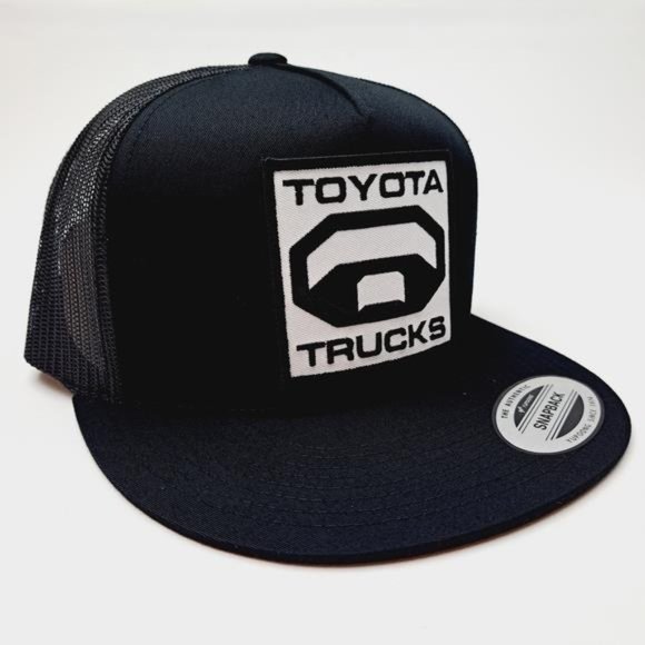 TEQ TRD JDM Toyota Trucks Embroidered Patch Flat bill Trucker Mesh Racing Hat main image 4